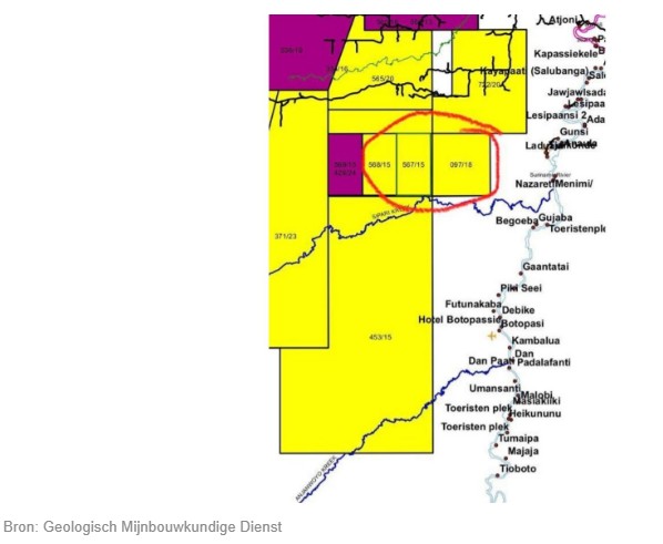 ongeveer 20 kilometer achter Guyaba