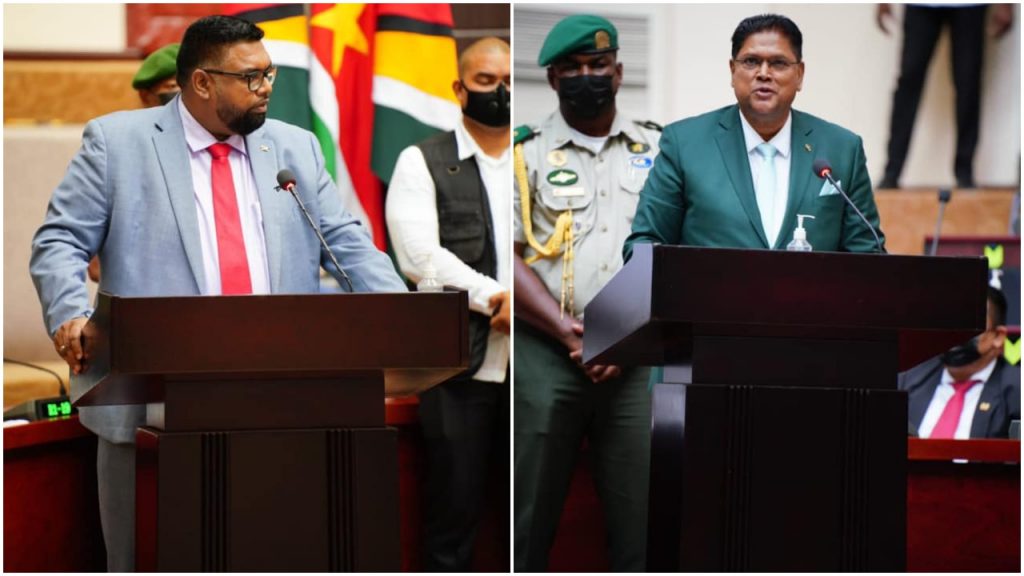 The Heads-of-State speaking at the joint press conference on Thursday, August 19, 2021