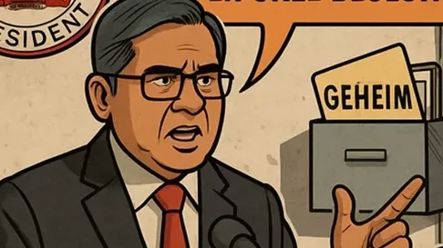 Kabinet president richt pijlen op lek en media; zwijgt over inhoud missives         