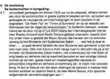 Rechter dwingt Guillermo Samson tot correctie en excuses aan Bouva