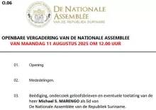 Vandaag toelating Michael Marengo tot DNA