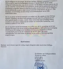 Arbeidsinspectie tekent bezwaar aan tegen ontslag OWOS-voorzitter Hellings