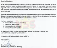 Wijnerman stelt assessmentteam in voor hervorming ministerie van Financiën