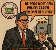 Kabinet president richt pijlen op lek en media; zwijgt over inhoud missives         
