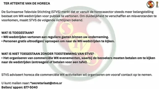 Derde helft WK 2026: FIFA streng over rechten: regels gelden voor horeca én media