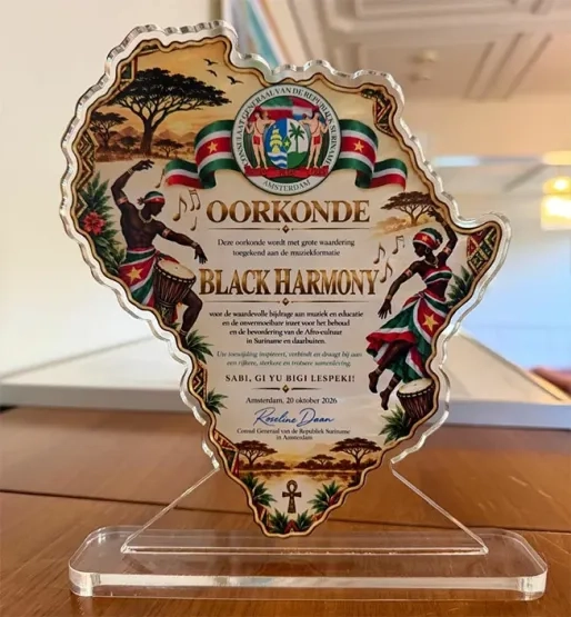 Black Harmony onderscheiden voor behoud Afro-Surinaams erfgoed