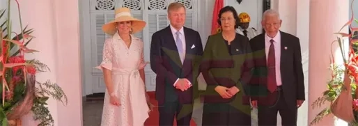 President Simons ontvangt koning Willem-Alexander en koningin Máxima