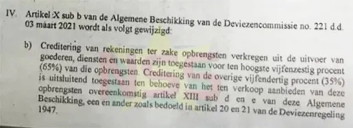 Nieuwe retentieregeling: 35% goudexportopbrengsten rechtstreeks naar CBvS