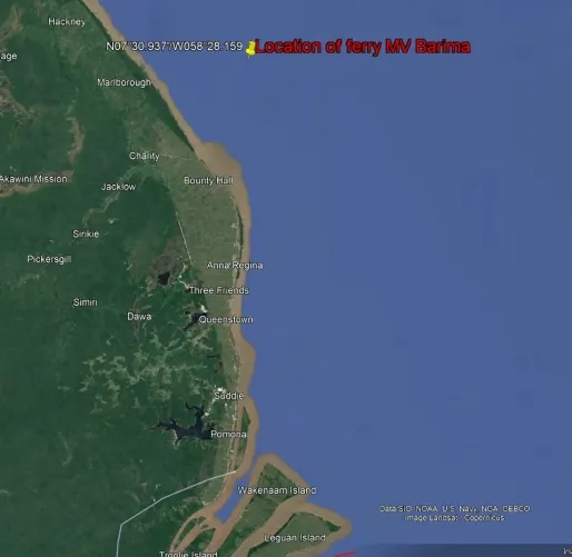Guyana: Meer dan 50 mensen gered na noodoproep passagiersschip MV Barima
