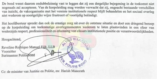 Politiebond spreekt van ernstige verstoring overleg met korpsleiding