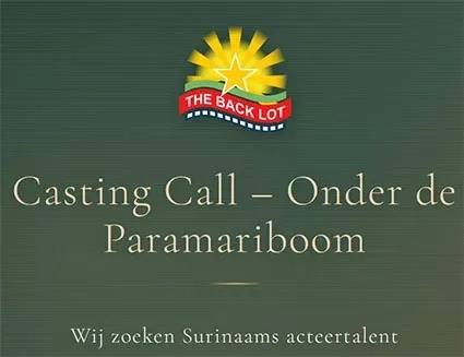 Speelfilm ‘Onder de Paramariboom’ wordt in februari opgenomen in Suriname