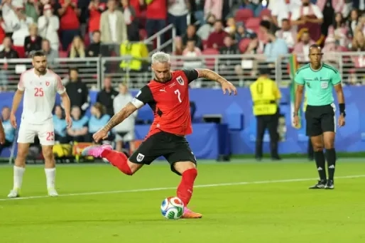 Derde helft 2026: Arnautovic scoort penalty en bezorgt Oostenrijk 3-1 zege op debutant Jordanië