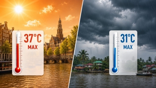 Nederland vandaag warmer dan Suriname door extreme hitte in Europa