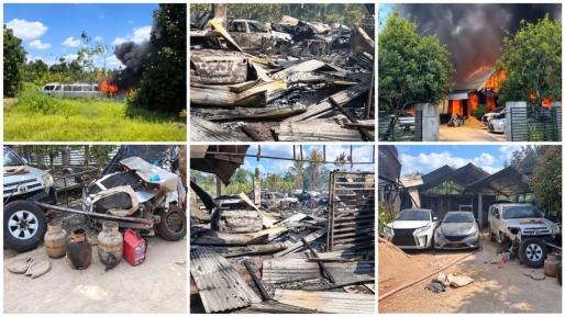 Vuilverbranding loopt uit de hand: woning, garage en 19 auto’s verwoest door brand