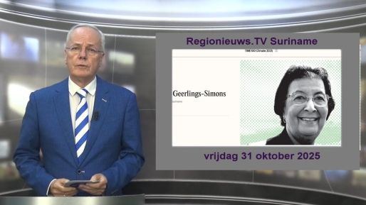 Embedded thumbnail for Regionieuws TV Suriname 31 oktober 2025 ►TIME100 Simons &#039;invloedrijke klimaatleider&#039; ►Staatsschuld