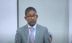 Minister Delano Landvreugd. Beeld: DNA TV Minister Delano Landvreugd. Beeld: DNA TV